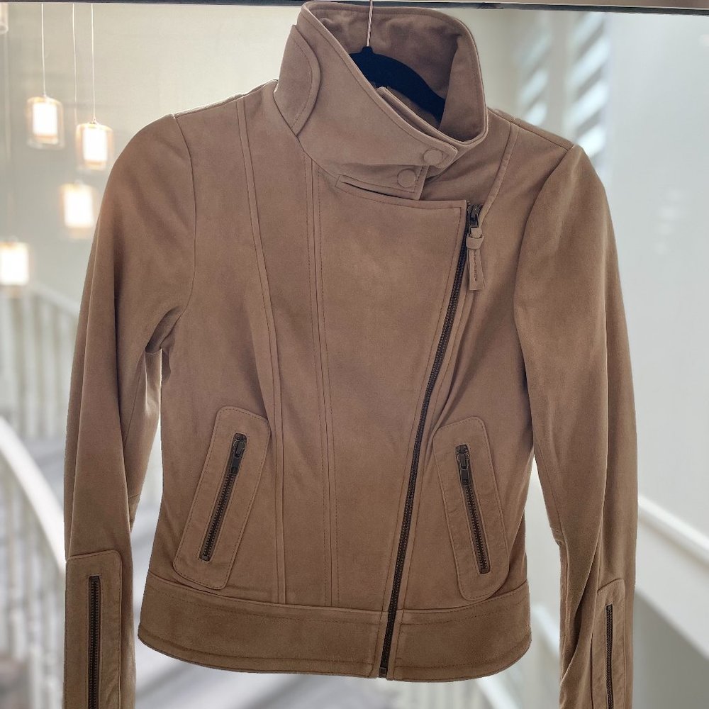 Mackage Beige Kenya Suede Leather jacket